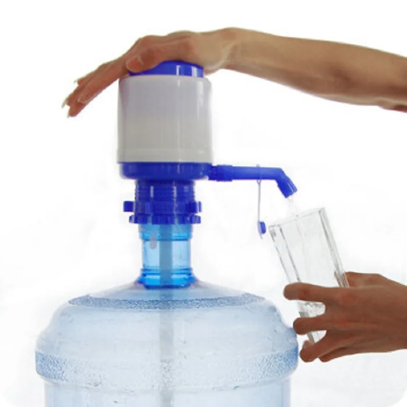 WCIC 2pcs Plastic Hand Press Type Water Dispenser Bottled Water Hand