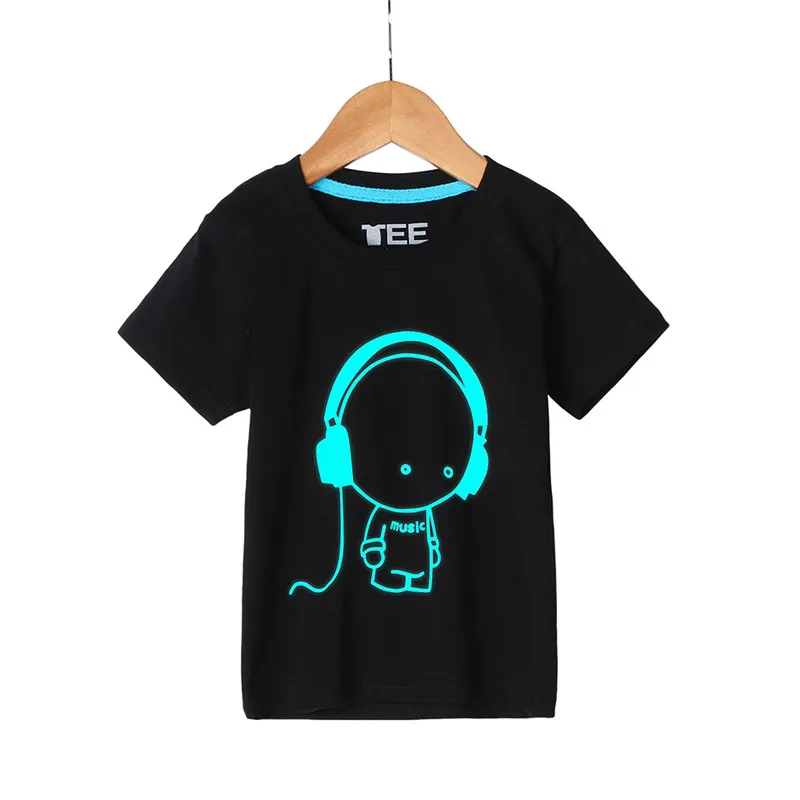 Summer Family Man Father Headset Short Sleeve Fluorescence T shirt Clothes A3$ (7)