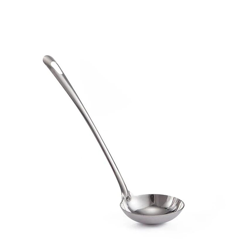 Нержавеющая сталь с длинной ручкой рисовый суп поварские ложки ручной работы кухонная посуда ковш посуда горячая распродажа