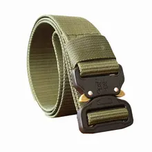 125CM Army Belt Tactical Sets Military Nylon Outdoor Belts For Men Training Belt Male Automatic Buckle Strap Hunting Accessories