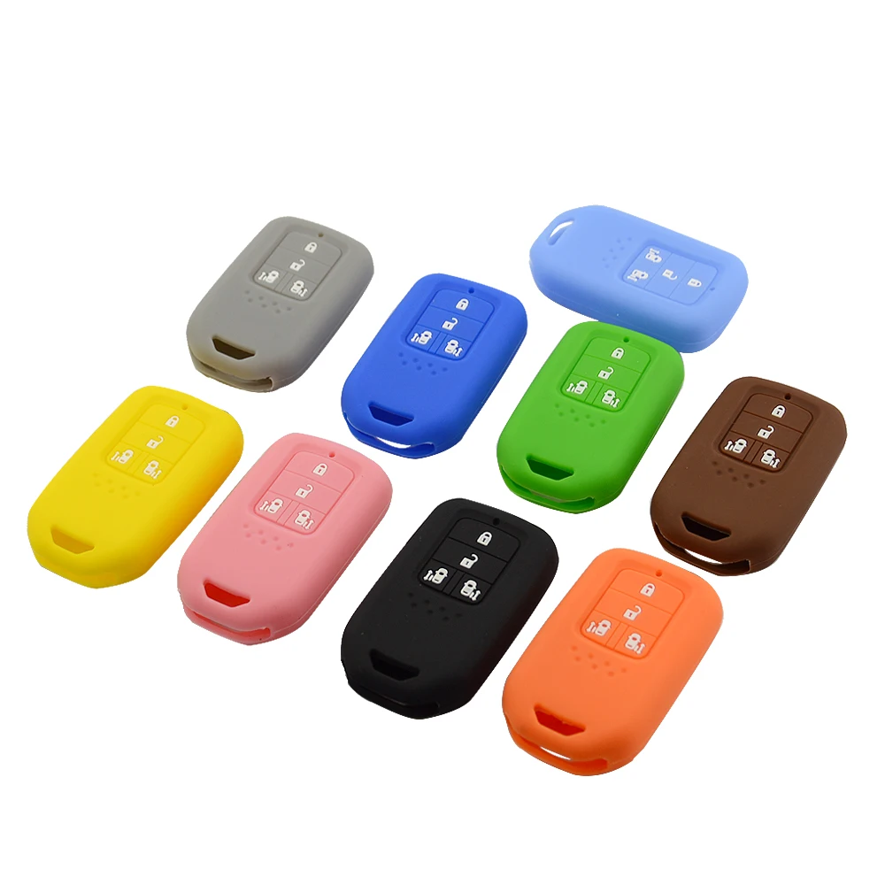 4 buttons silicone car key case for Honda 1