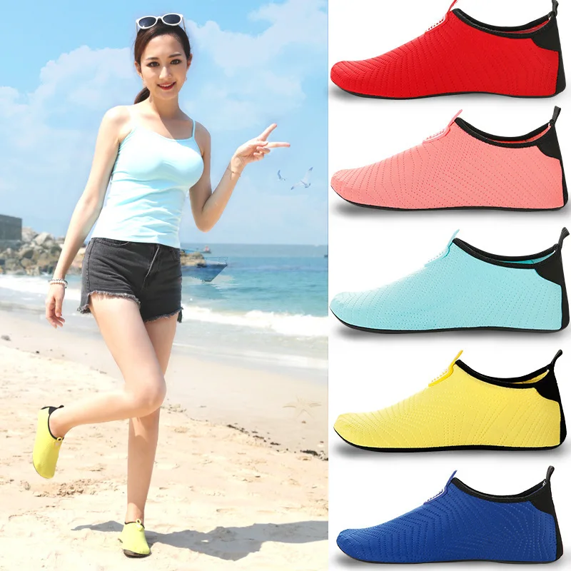 

Adults Children Swimming Shoes Water Sport Diving Sock Shoes Quick Dry Beach Barefoot Acqua Snorkeling Anti Slip Rubber Sole
