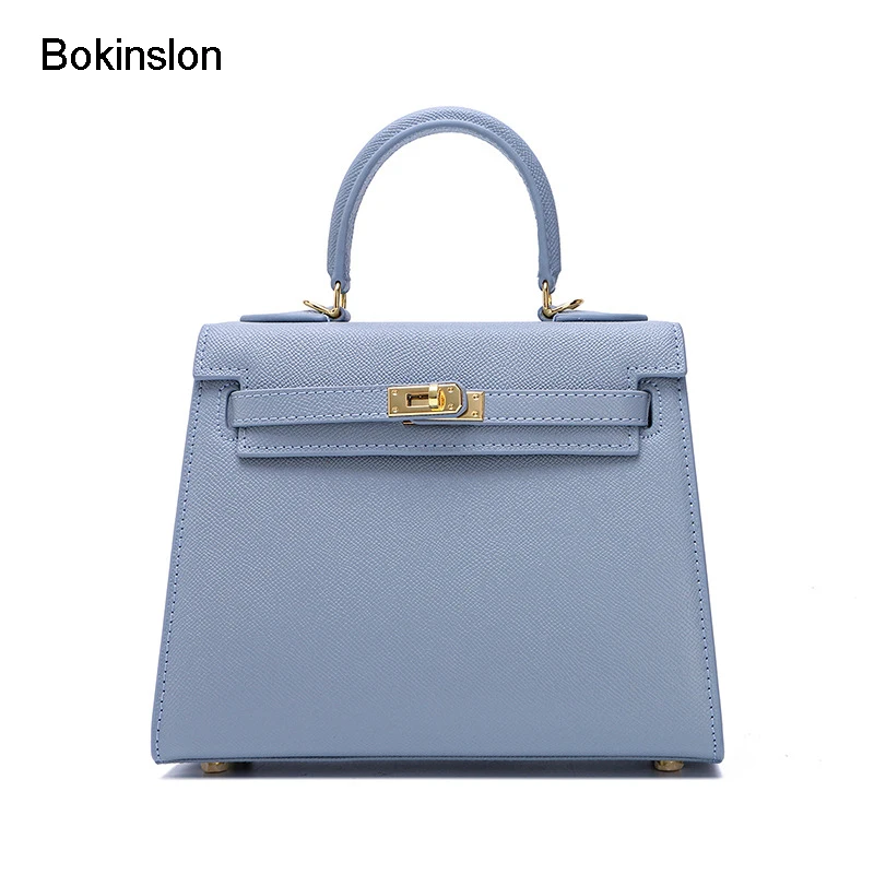 Bokinslon Crossbody Малый Сумки женщина Разделение кожаные модные Сумки для дам сплошной Цвет элегантный Для женщин мини сумка