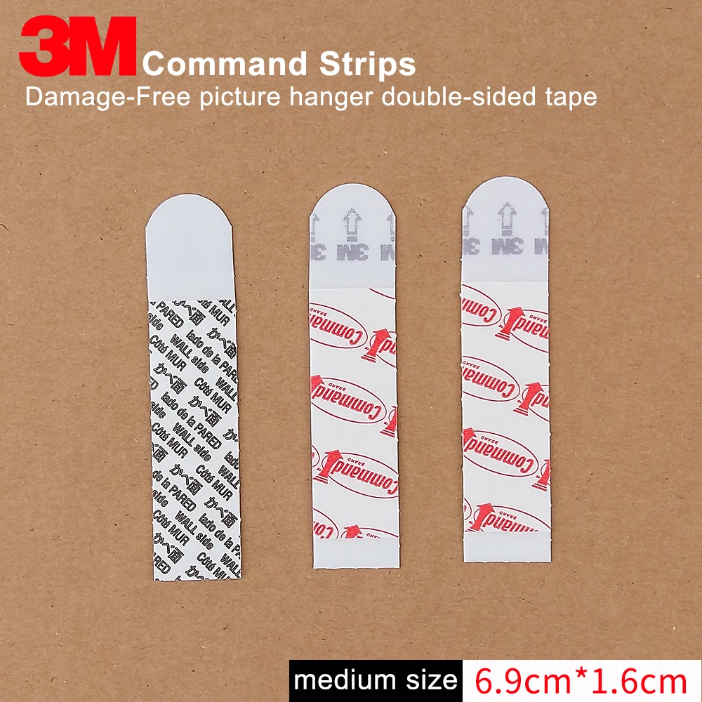 3M полосы Command Refill клейкая лента двухсторонняя легко перемещать и вешать