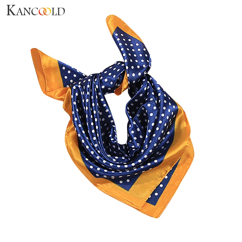 Women Head Neck Hair Tie Classical Silk Satin Scarf Shawl Wrap-Kerchief HOT
