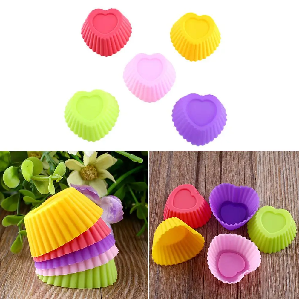 

Heart Love Cake Mold Cupcake Liner Cup Muffin Baking Chocolate Mould Sugarcraft