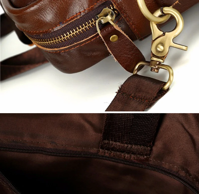 FONMOR Для мужчин из натуральной кожи Портфели новые высококачественные модные Для мужчин Кот многоцелевой сумки ретро сумка