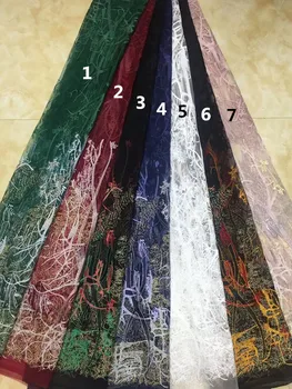 

nice David-81720 embroidered tulle lace fabric on sale french net lace fabric for bridal dress