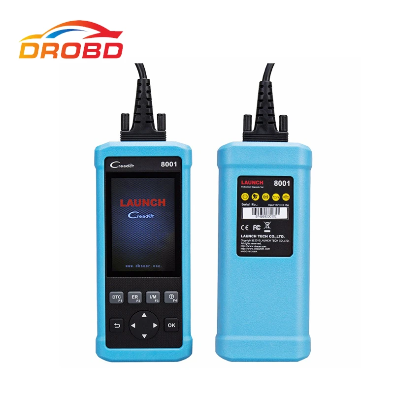 

100% Original Launch DIY Code Reader CReader 8001 CR8001 Full OBD2 Scanner/Scan Tool with Oil/EPB Reset Service ENG/AT/ABS/SRS