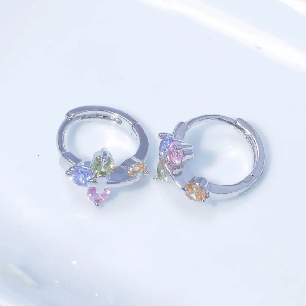 Cinily создан Morganite перидот с серебряным покрытием Оптовая крест для Для женщин
