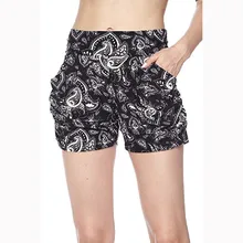 Шорты с высокой талией Pantalones Cortos Mujer Szorty Damskie женские летние короткие брюки с принтом в форме сердца Z4