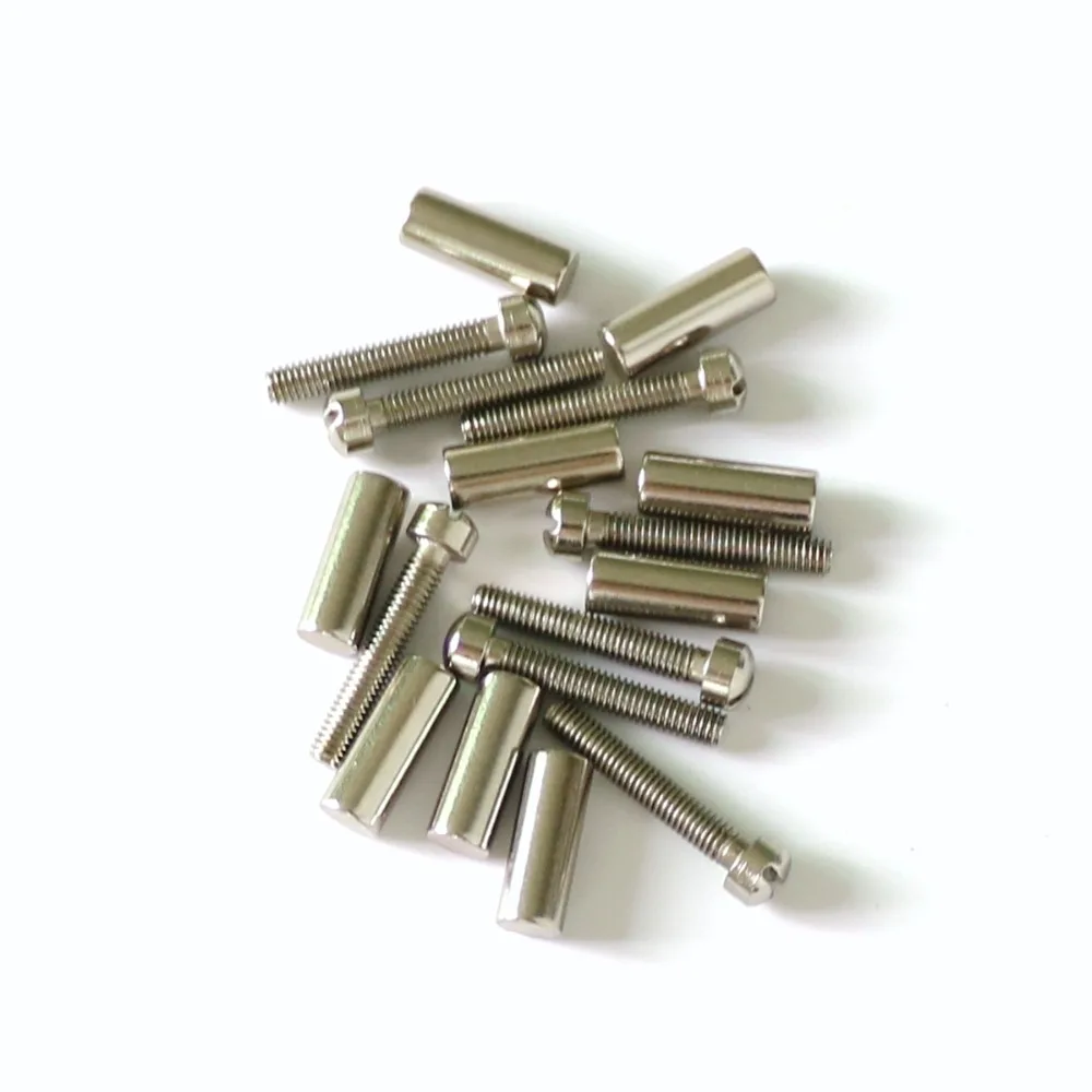 

Sell Free Shipping guitar parts chrome color 100pcs humbucker guitar pickup pole screws or pole slugs