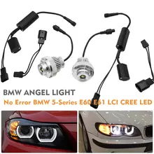 20 w Para BMW Angel Eye Halo de Luz Lâmpada Sem Erro CREE Para BMW LCI 5-Série E60 E61 DIODO EMISSOR de luz