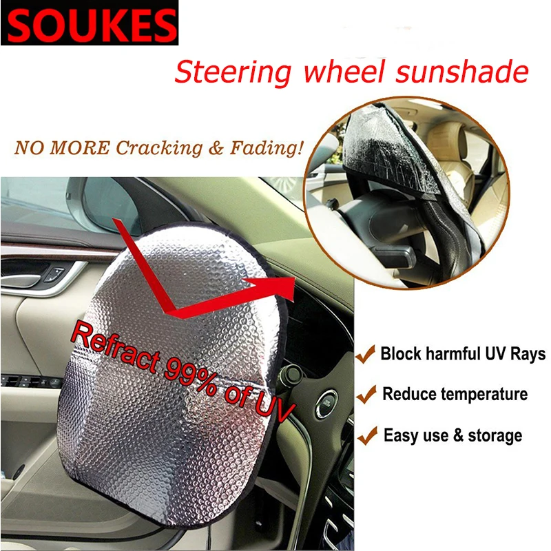Солнцезащитный козырек на руль для Skoda Octavia A5 A7 Kodiaq Superb 2 Rapid Fabia 1 Porsche 911