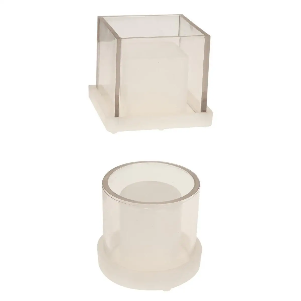 Cylinder Cube Hollow Candle Making Mould DIY Scented Candle Craft Mold Tool