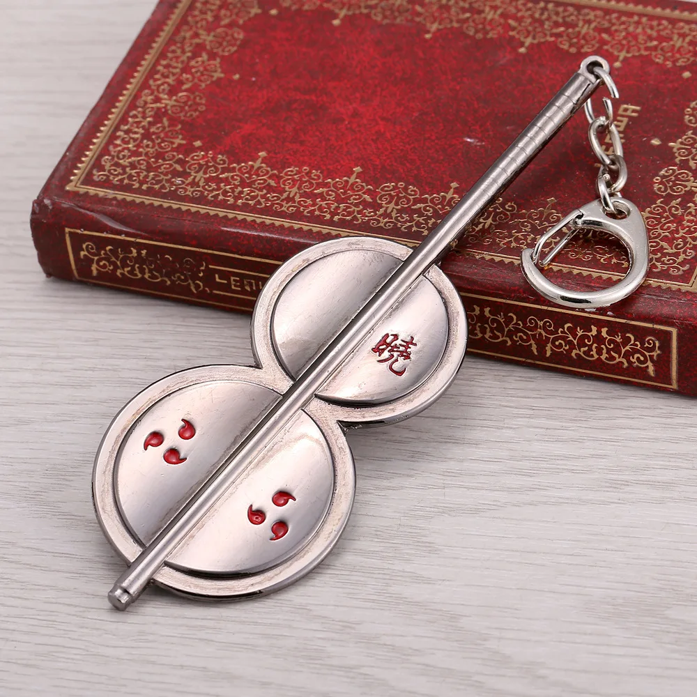 

Anime Naruto Akatsuki Keychains Uchiha Madara Key Chain Pendants Souvenirs Cosplay Accessory Figure Toys Doll Gift