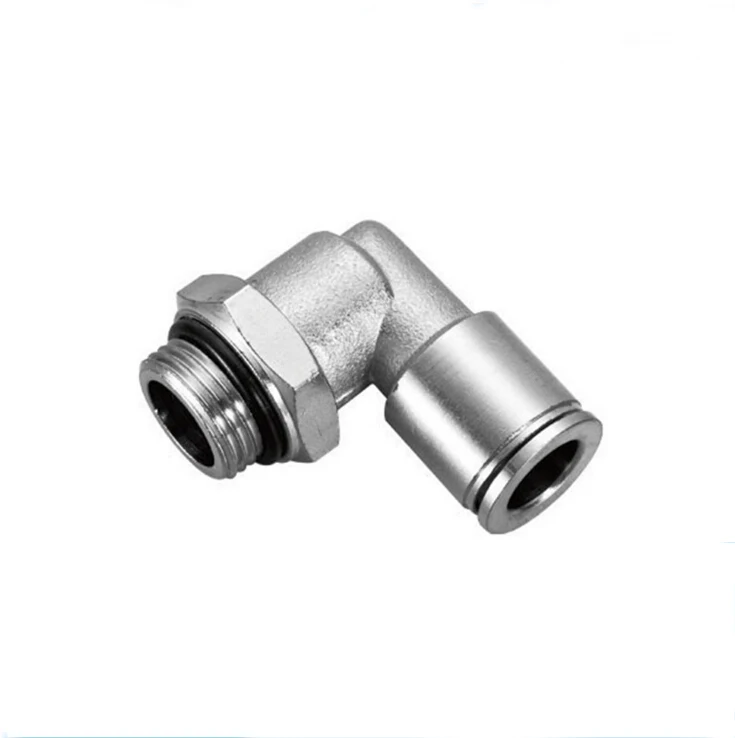 

tube 1/2-1/4 BSPP thread with O-ring 90 degree male elbow swivel brass connector copper swivel fitting