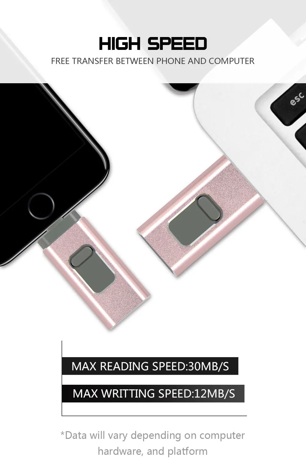 IOS USB флэш-накопитель для iPhone X/8/7/7 Plus/6 Plus/6s/5/SE/ipad портативный флэш-накопитель HD флеш-накопитель 16 ГБ 32 ГБ 64 Гб 128 Гб флешки, USB флеш-карта