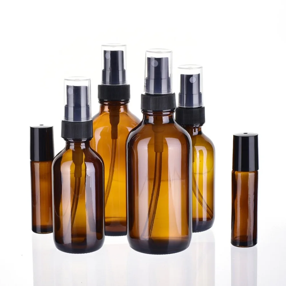 6 Pcs Travel Containers Travel Portable Packaging Glass Bottles Beauty