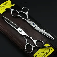 6.0 дюймов Профессиональный Ножницы для волос установить прямо и истончение Ножницы набор парикмахера ножницами