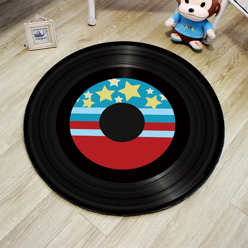 Настроить винтажная, этнический стиль Тотем Мандала Круглый ковер Нескользящие балкон журнальный столик висячие корзины дома декоративный коврик