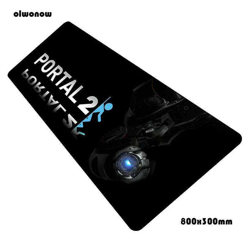 

portal 2 mousepad 800x300x3mm gaming mouse pad big gamer mat ergonomic computer desk padmouse keyboard gadget play mats