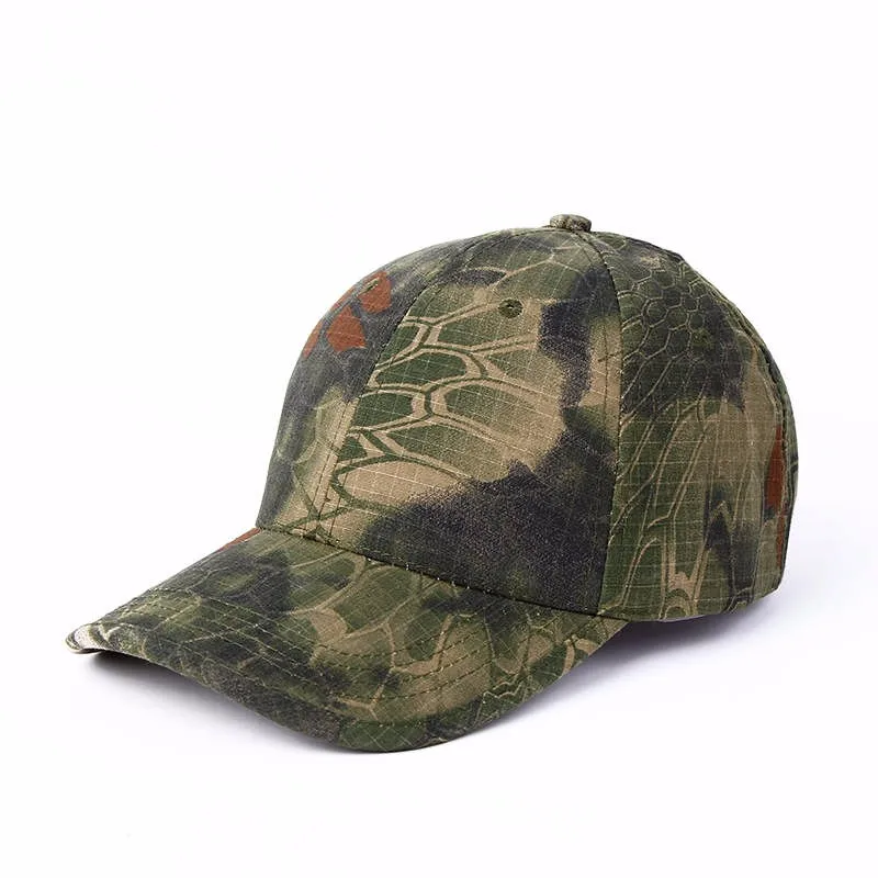 "CamoPython" - Snakeskin pattern camouflage cap 4
