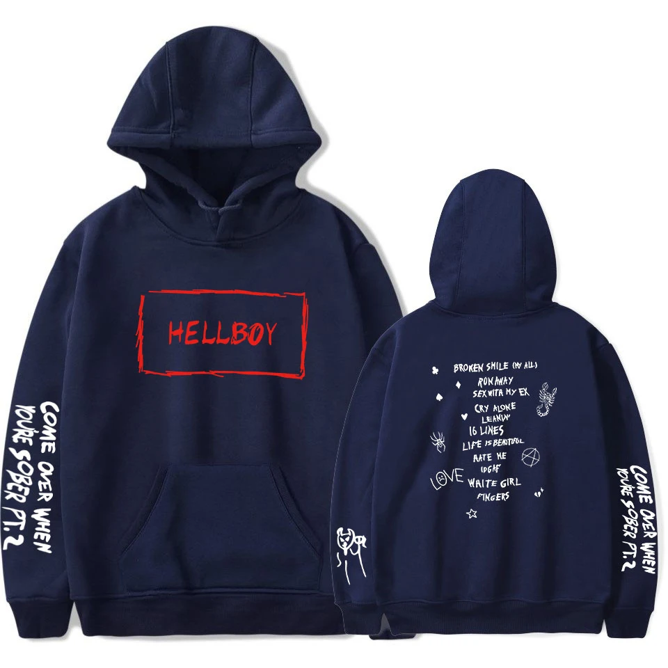 Lil Peep HEllBOY толстовки мужские/женские модные толстовки с капюшоном новые Lil Peep Fans Harajuku Хип-Хоп Уличная одежда 4XL