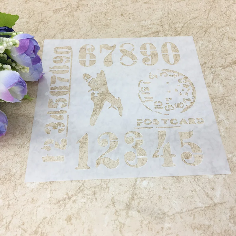 

1 Sheet Layering Stencils for DIY Scrapbooking/photo album Decorative Embossing DIY Paper Cards Crafts 04