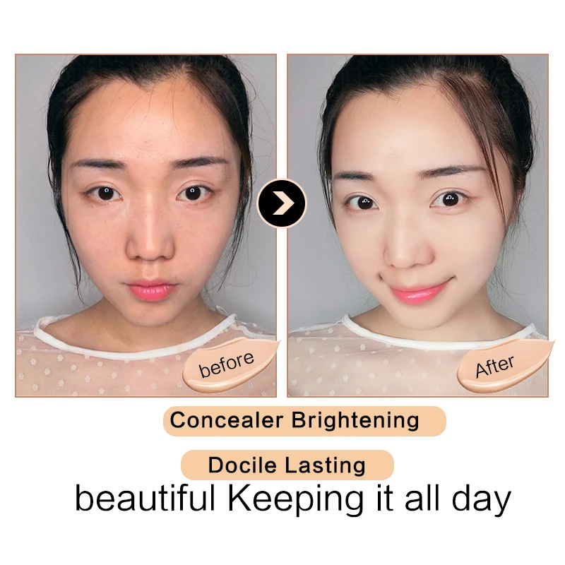 Корейская косметика, воздушная Подушка BB& CC, крем, тональный крем, влажный порошок, отбеливающий консилер, осветляет, Водонепроницаемый Косметический макияж, 15 г