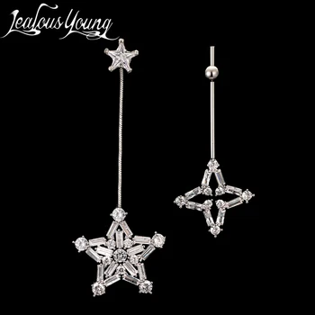 

Star Starfish Drop Long Earrings with AAA+ Cubic Zirconia Gold Earings for Women Fashion Jewelry AE392