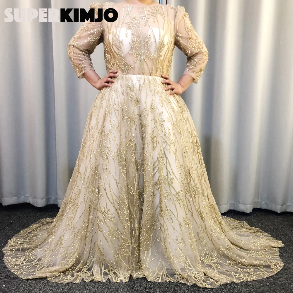 SuperKimJo Vestidos De Fiesta Роскошные Выпускные платья бальное платье с бисером элегантное