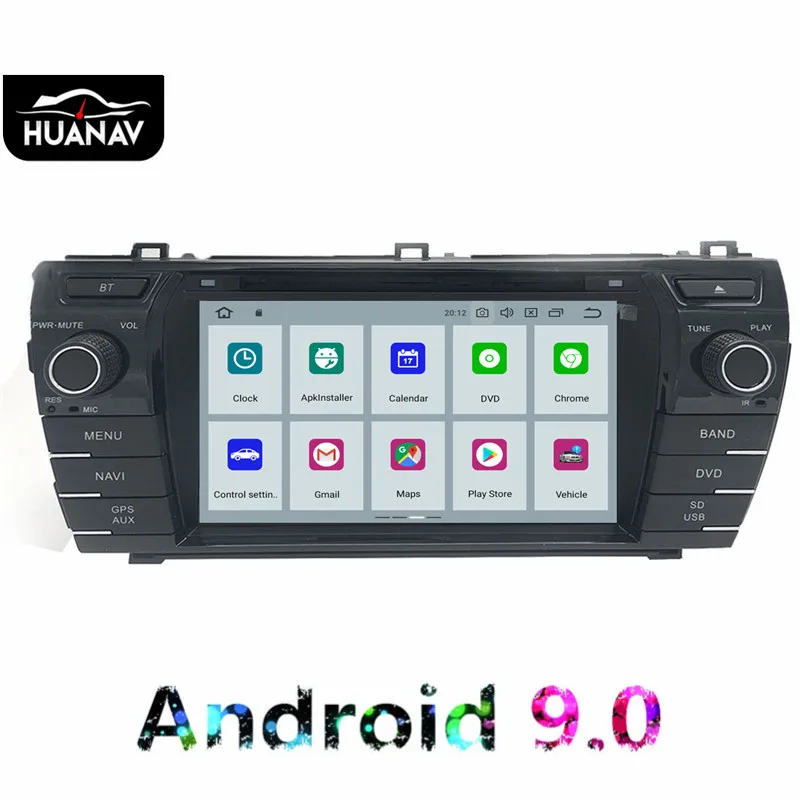 Android 9,0 Автомобильный CD dvd-плеер gps навигация для Toyota Corolla 2013 Автомобильный мультимедийный автомобильный радиоприемник головное устройство