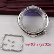 Новая мода 45 мм PARNIS полированная нержавеющая сталь чехол для часов Высокое качество закаленное минеральное стекло подходит 6497 6498 ST 36 движение