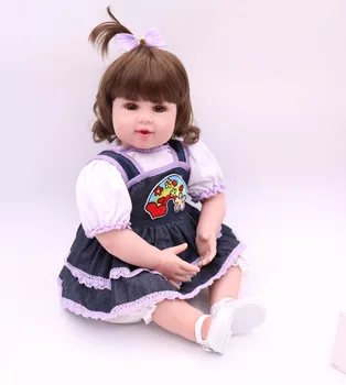 

50cm Silicone Reborn Dolls Toy Lifelike Bebe-Reborn Girls Boneca Baby Kids Toys Christmas Gift For Girls Brinquedo gift