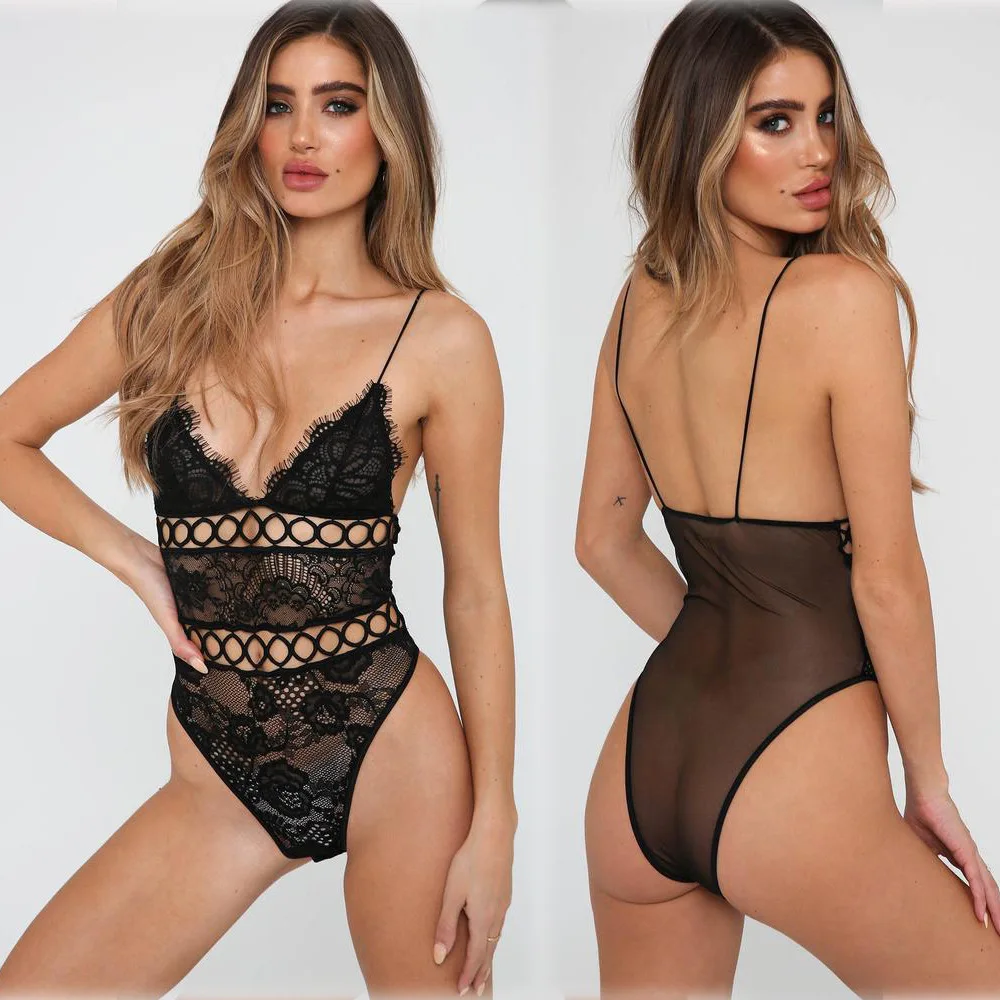 

2019 New lingerie sexy Erotic Lingerie Sexy Costumes Lace Siamese Perspective Underwear Sexy Lingerie Adult Products Maiden
