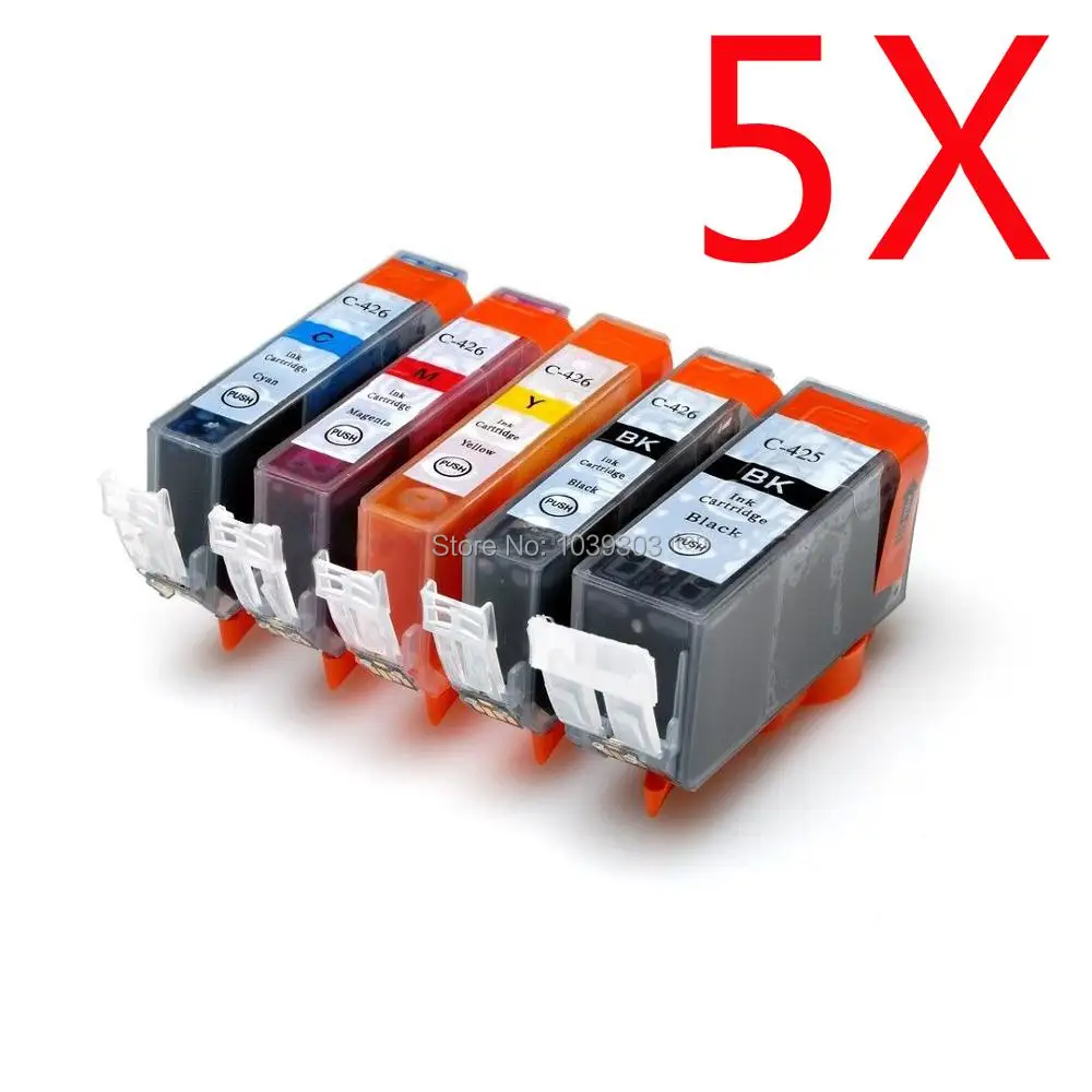 5 X Compatible ink cartridge For canon PGI 425 CLI426 PIXMA IP4840 ...
