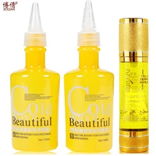 BOQIAN 140 мл* 2 холодная волна красивый вьющийся крем для завивки волос+ 60 мл масло для волос, делает ваши волосы завивкой, гладкими, мягкими BQ32