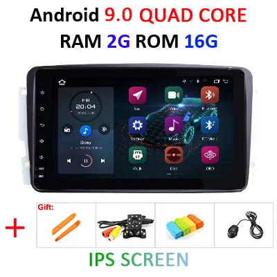 DSP ips экран 64G Android 9,0 2 DIN gps радио для Benz CLK W209 W203 W168 W208 W463 W170 Vaneo Viano Vito E210 C208 dvd-плеер - Цвет: 9.0 2G 16G IPS