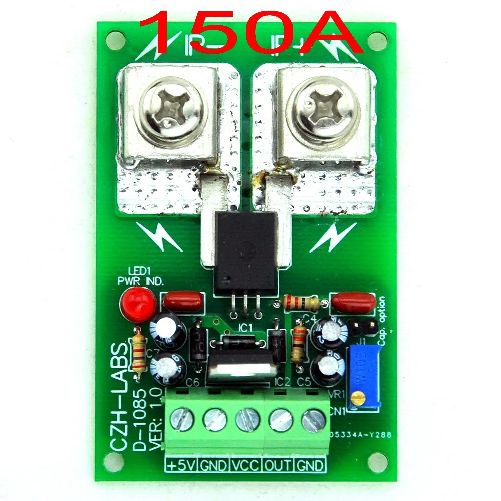 

Panel Mount +/-150Amp AC/DC Current Sensor Module Board, based on ACS758