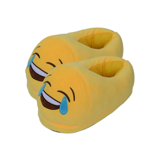 Buy Newest Kids Men&Women Emoji Cotton Slippers Winter