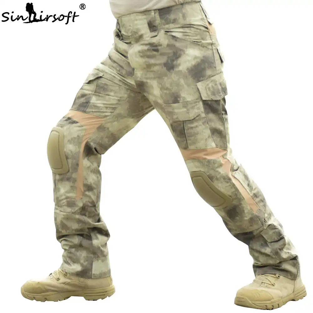 SINAIRSOFT военные тактические брюки Пейнтбол Охота армейские мужские брюки с наколенниками страйкбол Открытый CS Пешие прогулки - изображение