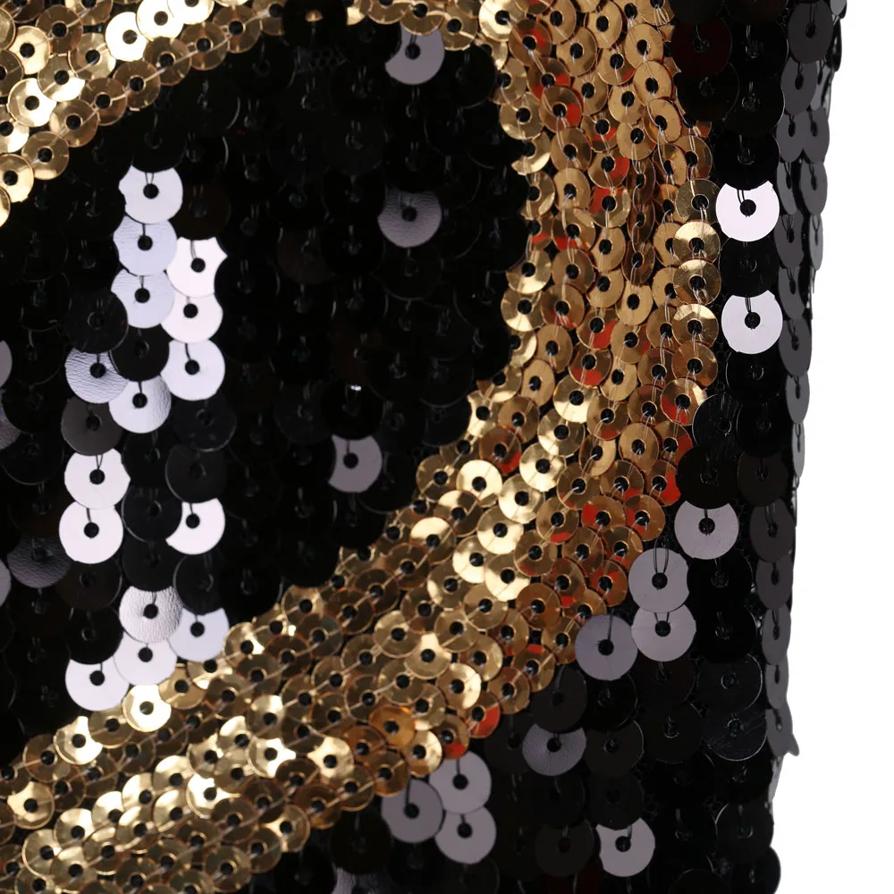 BLINGSTORY Sequin Tank Tops Glitter Tee Shirt Femme Lady Love Heart Black Party Top Club Bustier