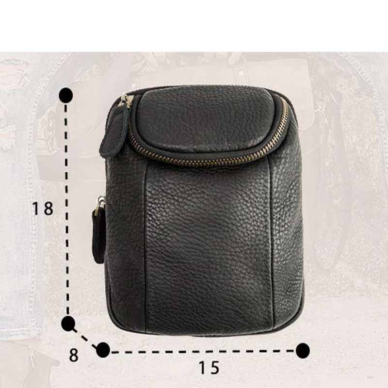 AETOO, повседневная мужская сумка-мессенджер, Мужская мини-сумка через плечо, Маленькая кожаная Ретро сумка для телефона, кожаная многофункциональная поясная сумка