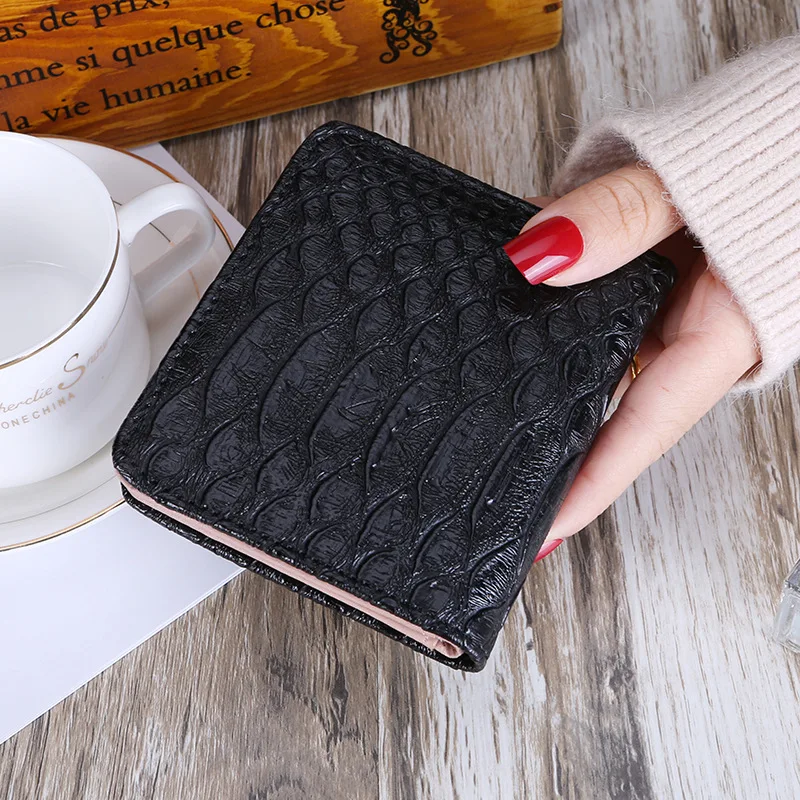 

BLEVOLO Short Wallet Mini Hasp Coin Pockets Fashion Female Thin Purse PU Leather Women Clutch Wallets Card Photo Holder Purses