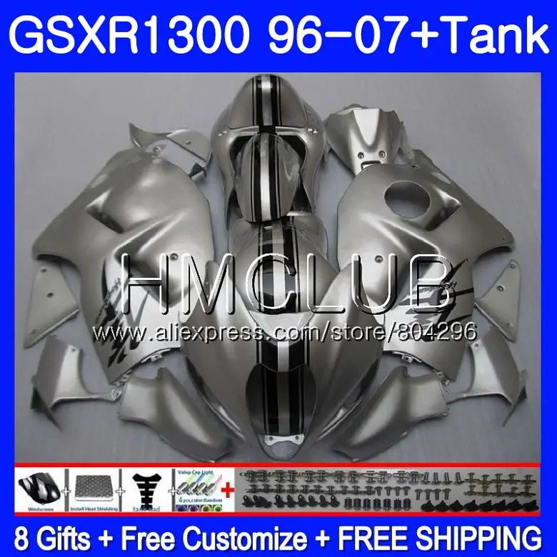 

Fairing For SUZUKI Hayabusa GSXR 1300 GSXR1300 96 02 03 04 05 06 07 26HM.20 GSX R1300 Hot silvery 2002 2003 2004 2005 2006 2007