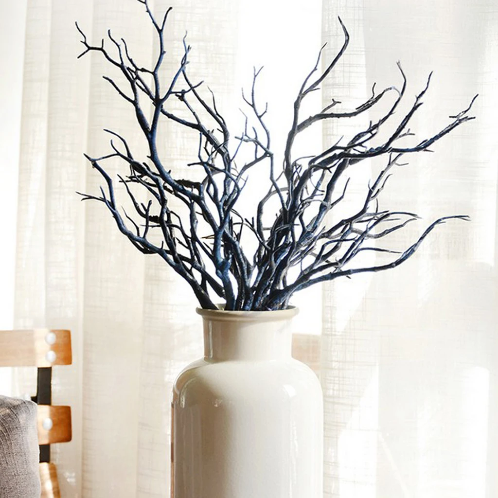 35cm Artificial Flower Plants Simulation Dried Tree Branches Item for Home Garden Coffee Shop Bar Decoration DIY Craft Decor 