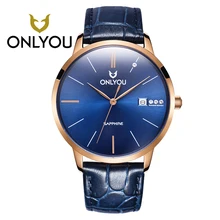 ONLYOU Mens Watches Top Brand Luxury Fashion Casual Quartz Woman Watch Waterproof Date Clock Relogio Masculino Wholesales