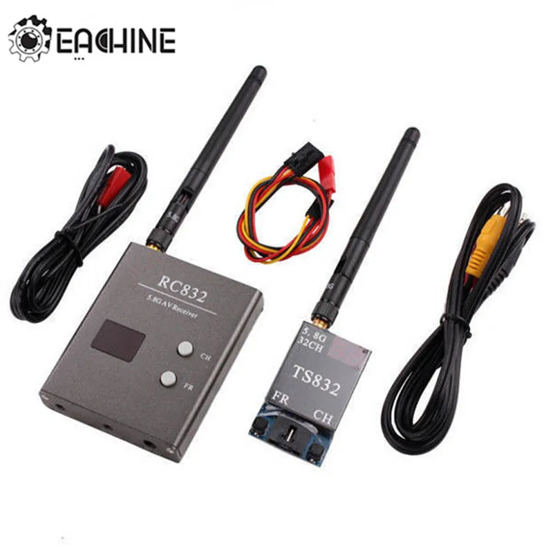 Tanie Eachine FPV Boscam 5.8G 600mW 32CH bezprzewodowy nadajnik odbiornik TS832 RC832 dla FPV multicoptera