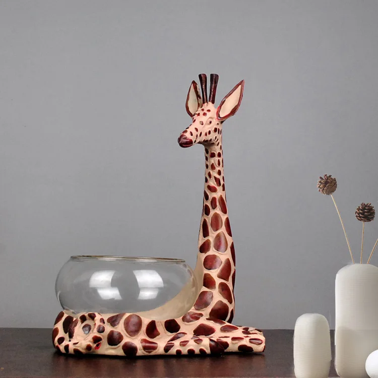 

Creative Long Deer Fish Tank Ornaments Resin Decoration Crafts Creative European Home Decorations